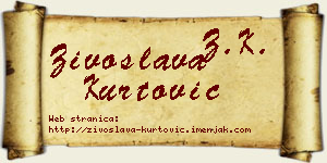 Živoslava Kurtović vizit kartica